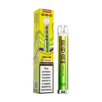 SKE Bar 600 Prefilled Pod Kit - Lemon Lime
