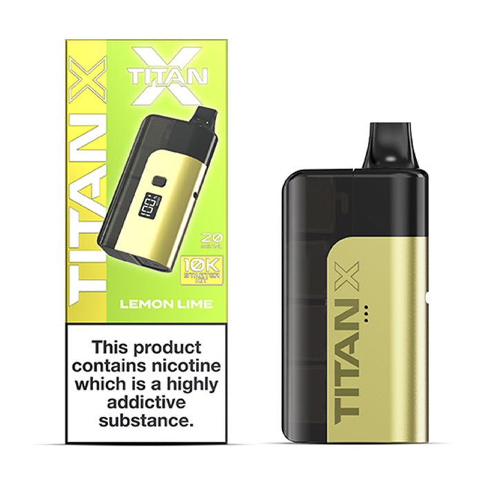 Lemon Lime Titan X Prefilled Pod Kit and Box
