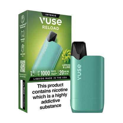 Lemon & Lime Vuse Reload Box Pod Kit and packaging