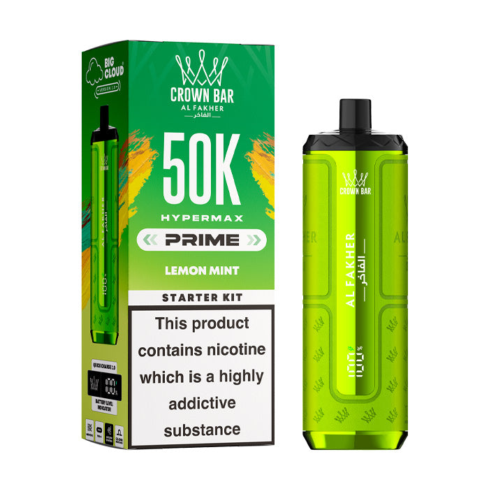 Lemon Mint Al Fakher Hypermax Prime 50K Prefilled Pod Kit