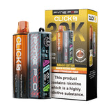 Mango Edition Pyne Pod Click S 30K Pod Kit and Box
