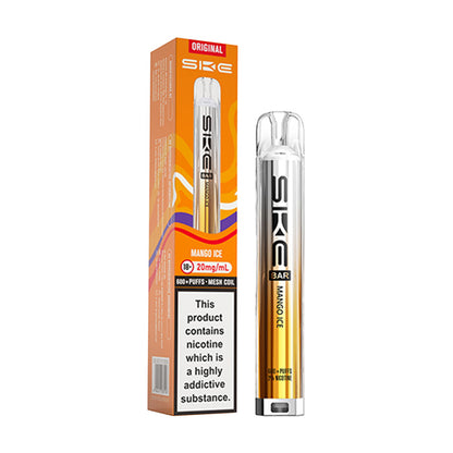 SKE Bar 600 Prefilled Pod Kit - Mango Ice