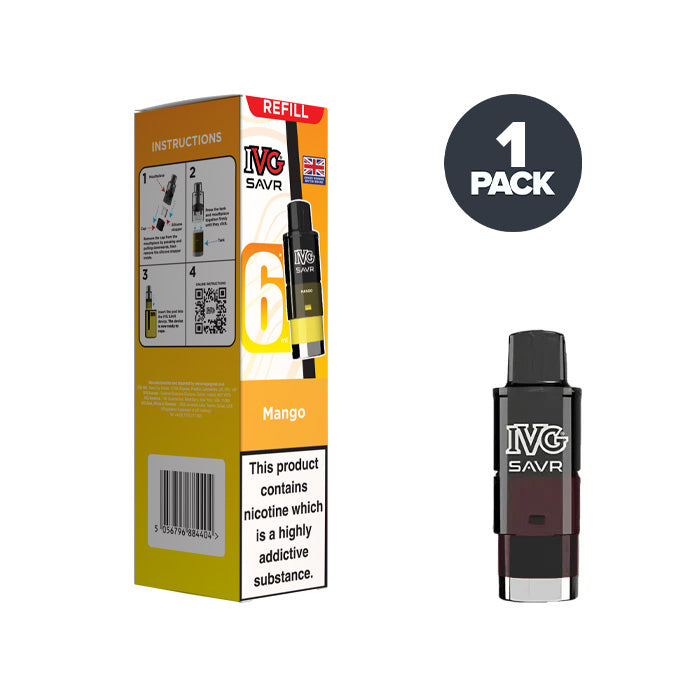 mango ivg savr pod and box