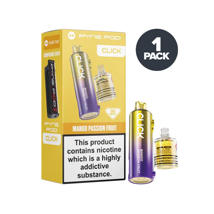 Mango Passion Fruit Pyne Pod Click Prefilled Pod and Box