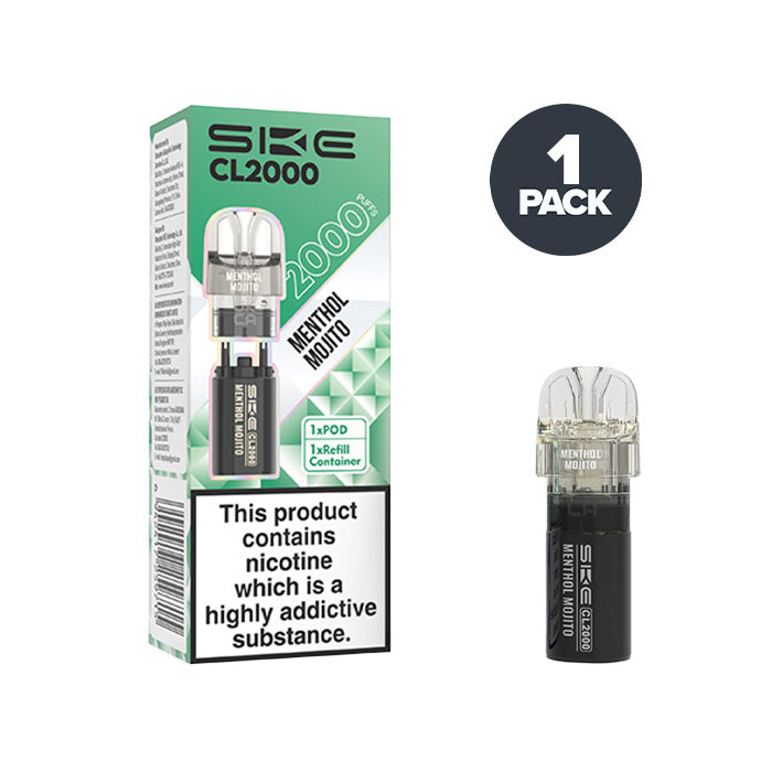 Menthol Mojito SKE CL2000 Prefilled Pods