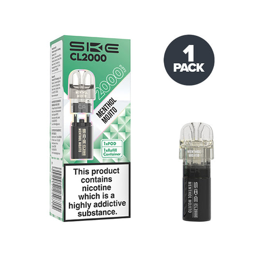Menthol Mojito SKE CL2000 Prefilled Pods
