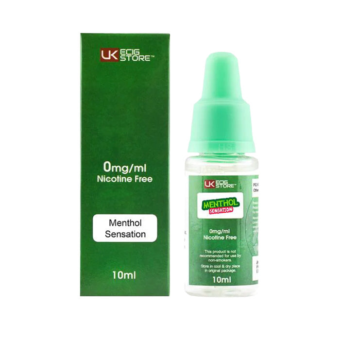 UK Ecig Store Menthol Sensation 10ml E-liquid with Box Old Design