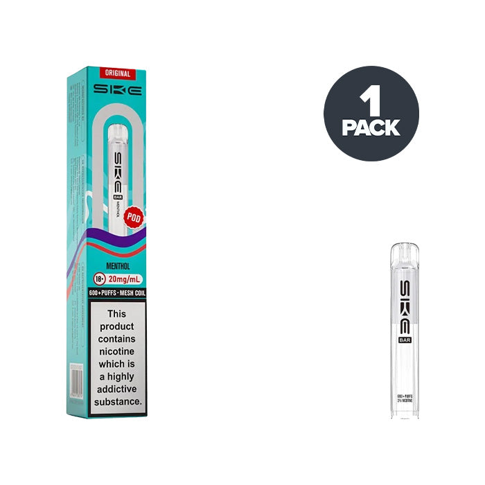 Menthol SKE Bar 600 Prefilled Pod and Box