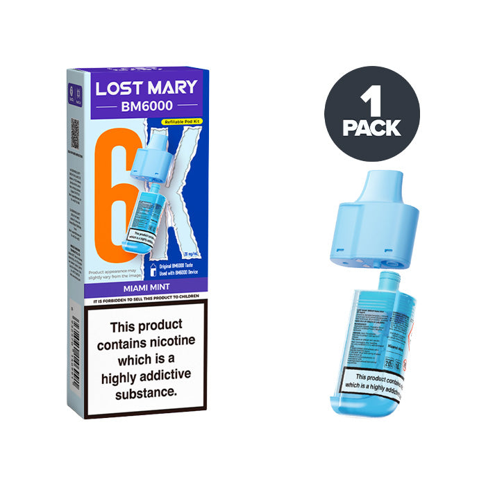 Miami Mint Lost Mary BM6000 Refill Pack 20mg