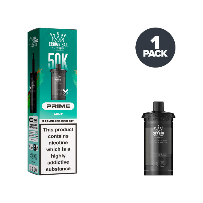 Mint Al Fakher Hypermax Prime 50K Refill Pack and Box