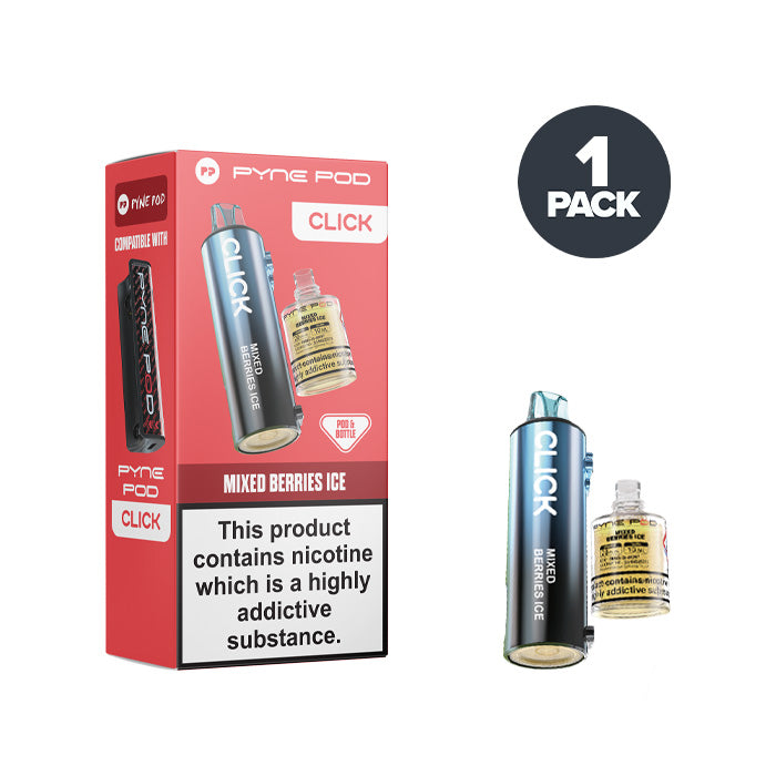 Mixed Berries Ice Pyne Pod Click Refill and Box