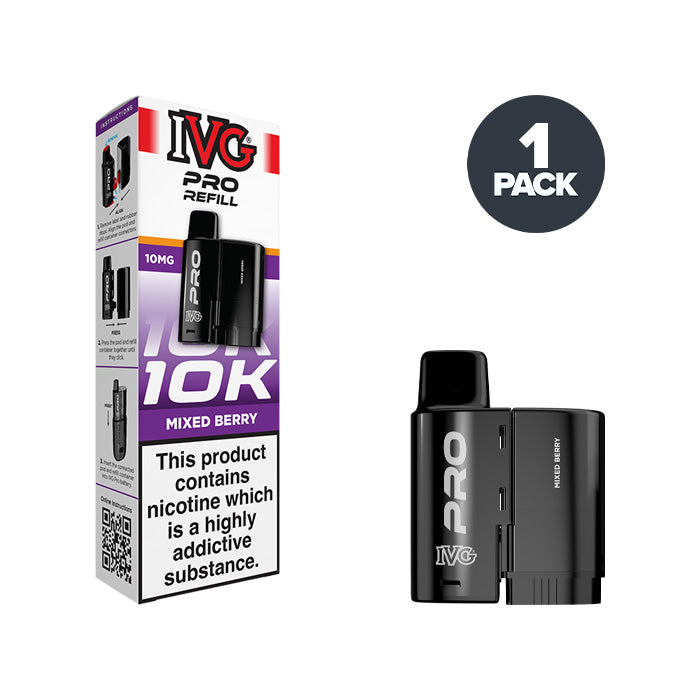 Mixed Berry IVG Pro 12 10mg Refill Pack