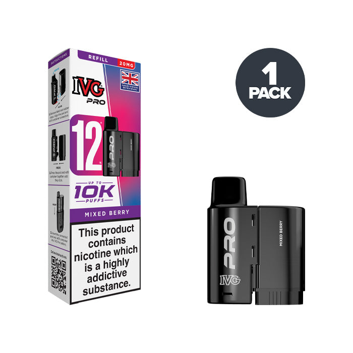 Mixed Berry IVG Pro 12 20mg Refill Pack