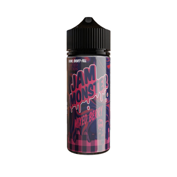 Mixed Berry 100ml Shortfill E-Liquid by Jam Monster