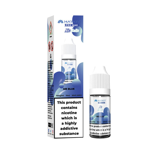 Mr Blue Hayati Pro Max 10ml Nic Salt E-Liquid and Box