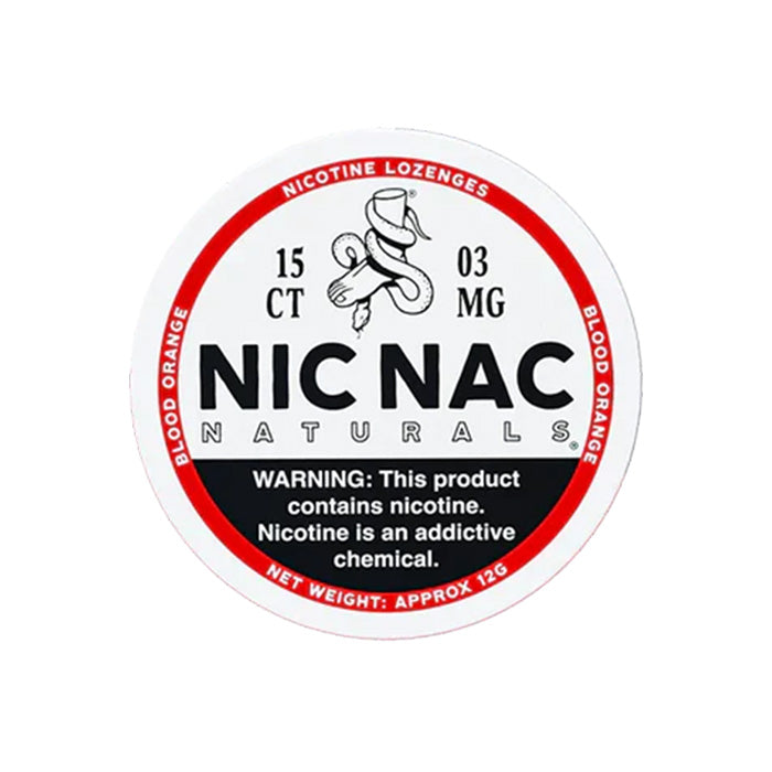 Nic Nac Blood Orange 3mg Nicotine Lozenges