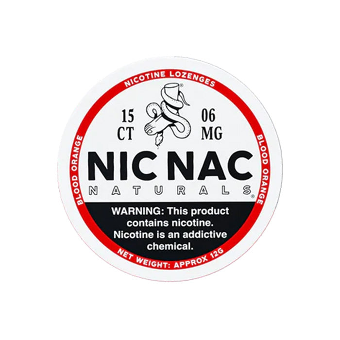 Nic Nac Blood Orange 6mg Nicotine Lozenges