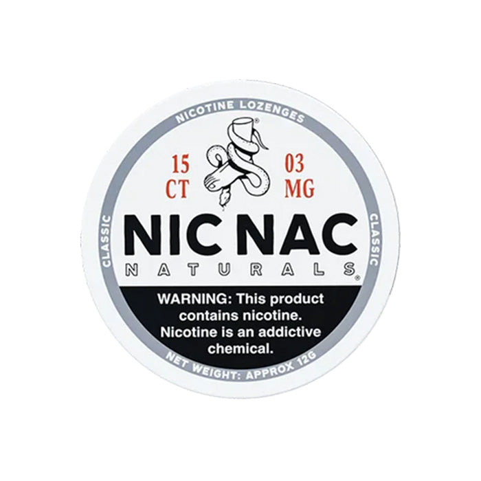 Nic Nac Classic 3mg Nicotine Lozenges