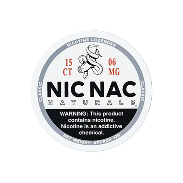 Nic Nac Classic 6mg Nicotine Lozenges