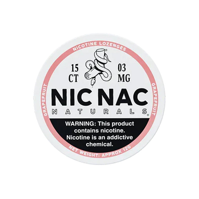 Nic Nac Grapefruit 3mg Nicotine Lozenges