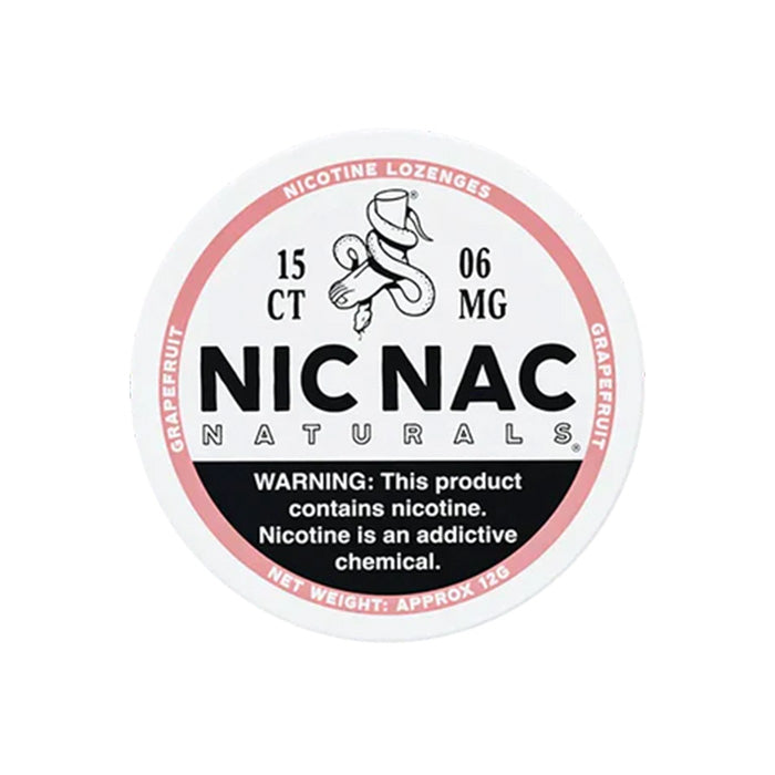 Nic Nac Grapefruit 6mg Nicotine Lozenges