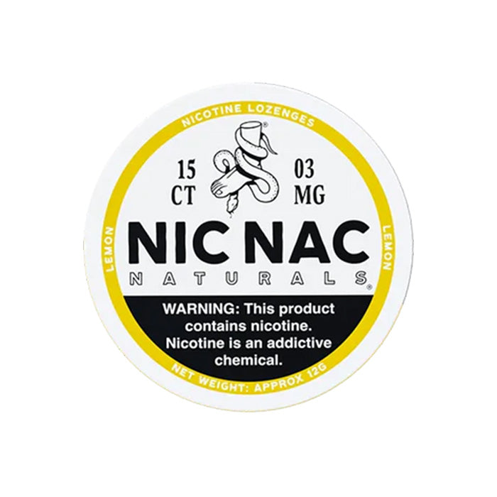 Nic Nac Lemon 3mg Nicotine Lozenges