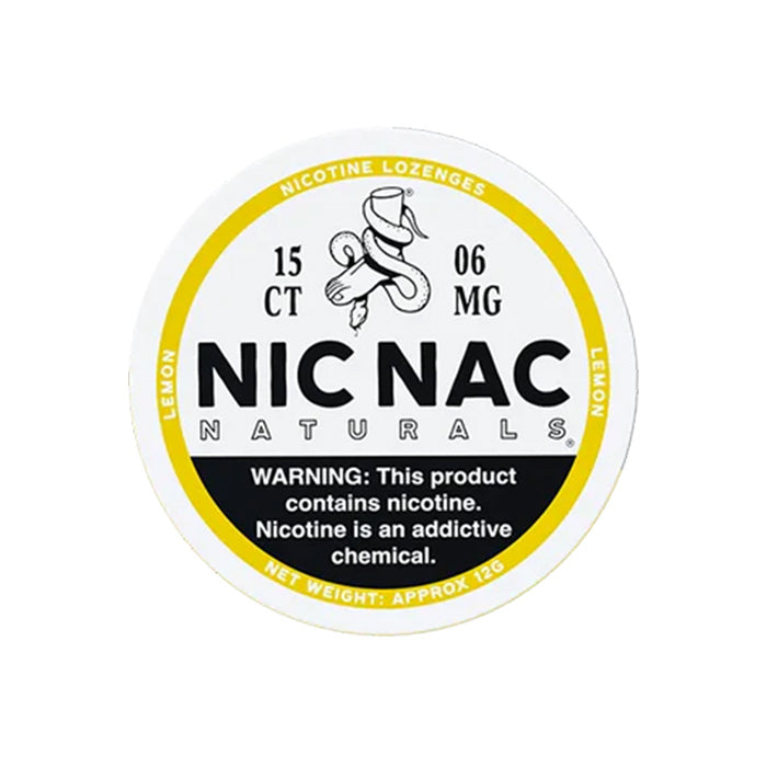 Nic Nac Lemon 6mg Nicotine Lozenges