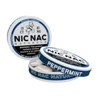 Open can of Nic Nac Peppermint 3mg Nicotine Lozenges