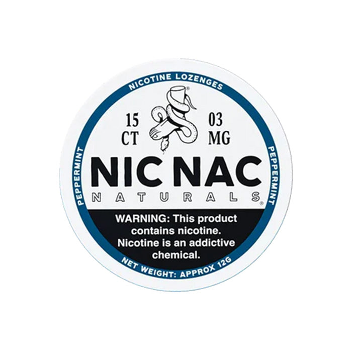 Nic Nac Peppermint 3mg Nicotine Lozenges