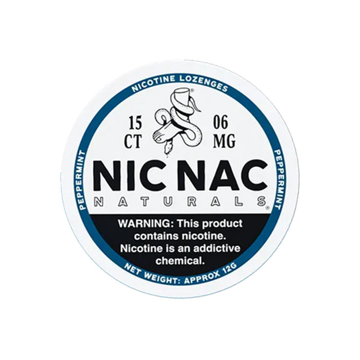Nic Nac Peppermint 6mg Nicotine Lozenges