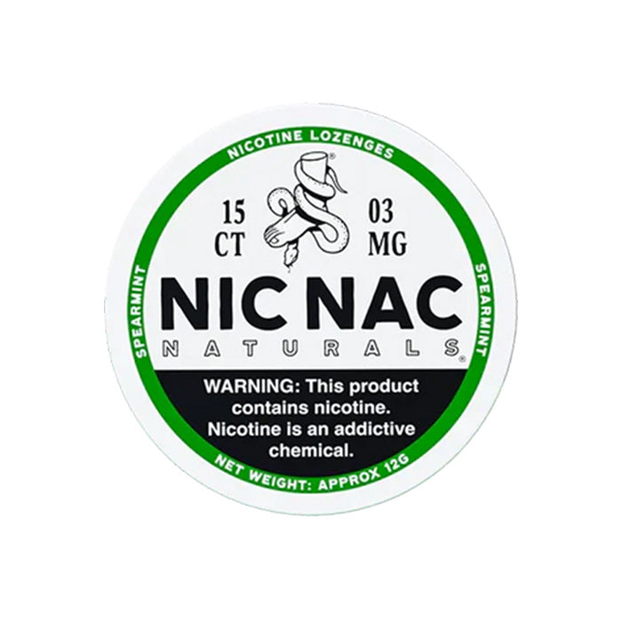 Nic Nac Spearmint 3mg Nicotine Lozenges