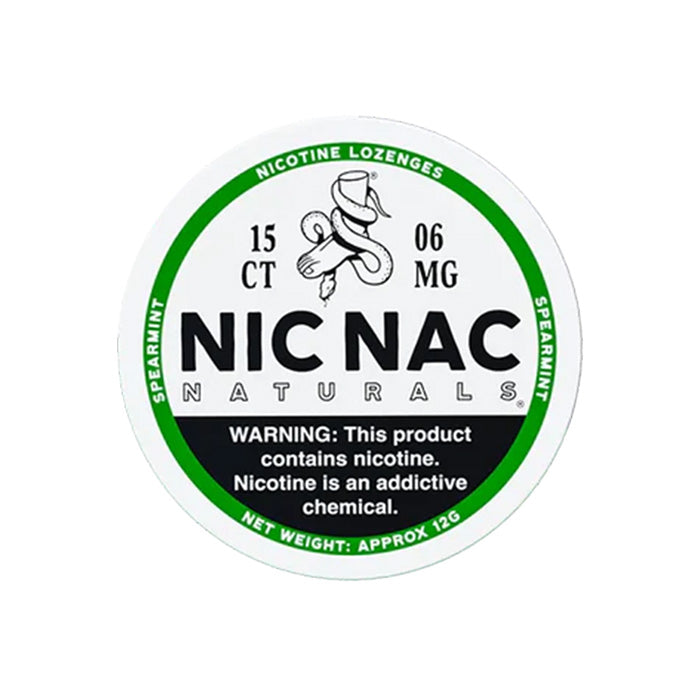 Nic Nac Spearmint 6mg Nicotine Lozenges