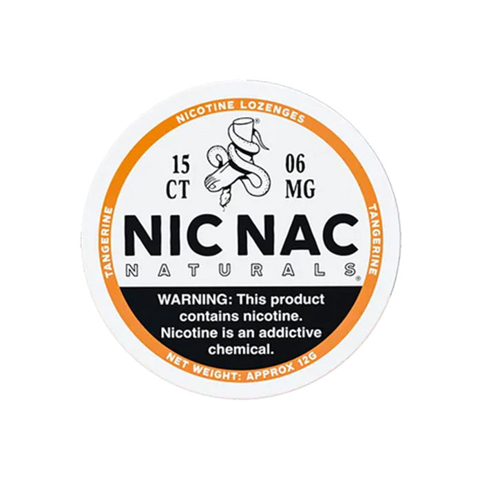 Nic Nac Tangerine 6mg Nicotine Lozenges
