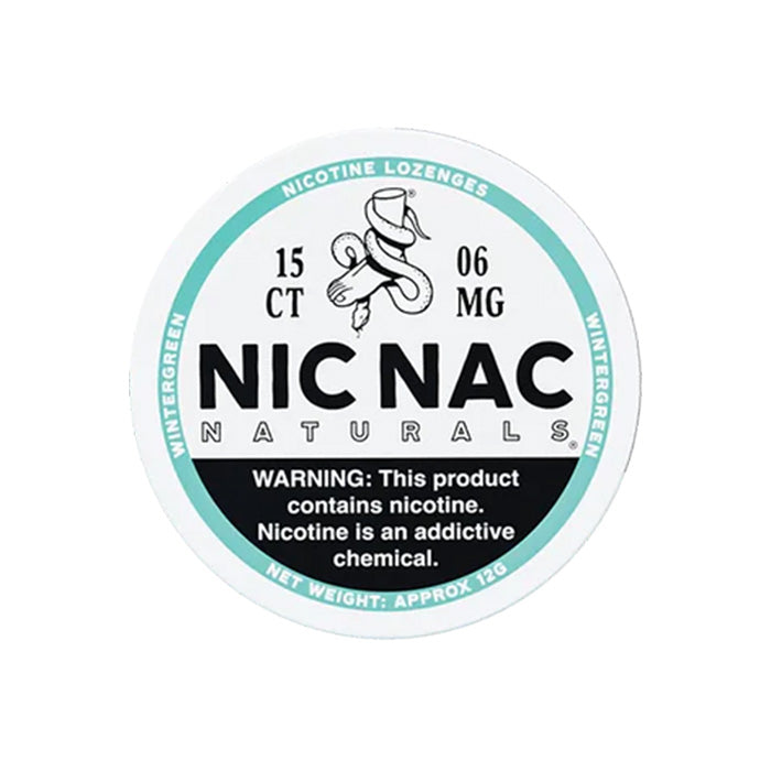 Nic Nac Wintergreen 6mg Nicotine Lozenges