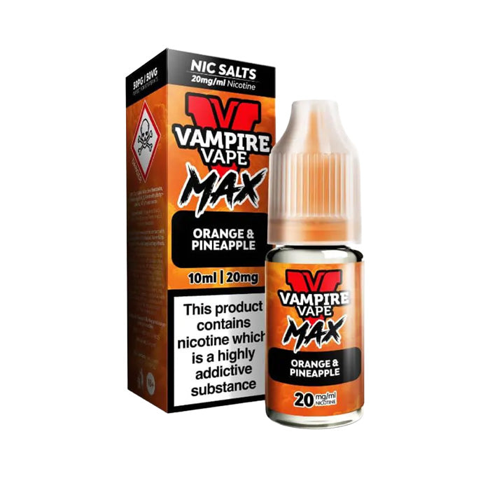 Orange & Pineapple Nic Salt E-Liquid by Vampire Vape Max
