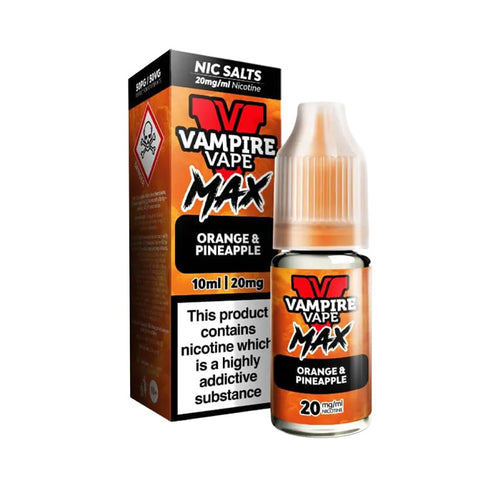 Orange & Pineapple Nic Salt E-Liquid by Vampire Vape Max