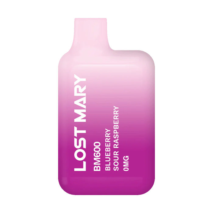 Nicotine Free Lost Mary BM600 Disposable Blueberry Sour Raspberry