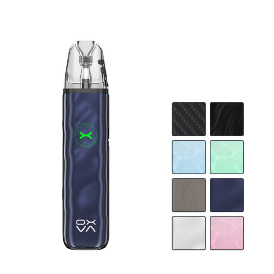 OXVA Xlim Go 2 Pod Kit with eight squares showcasing all available colours