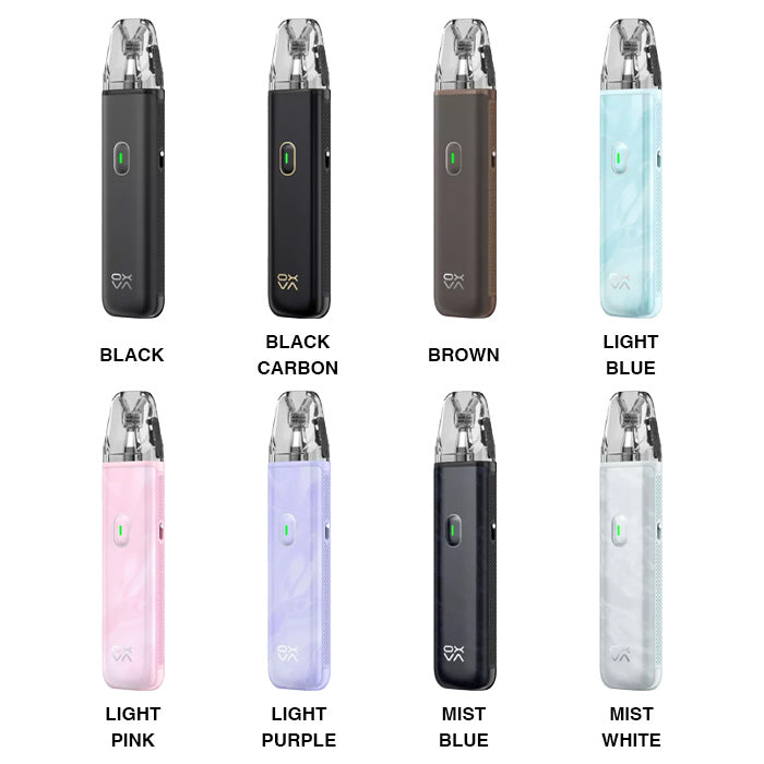 Oxva Xlim Go Lite Pod Kit in all eight colours