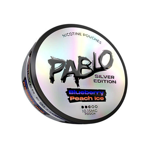 Pablo Blueberry Peach Ice Silver Edition Nicotine Pouches