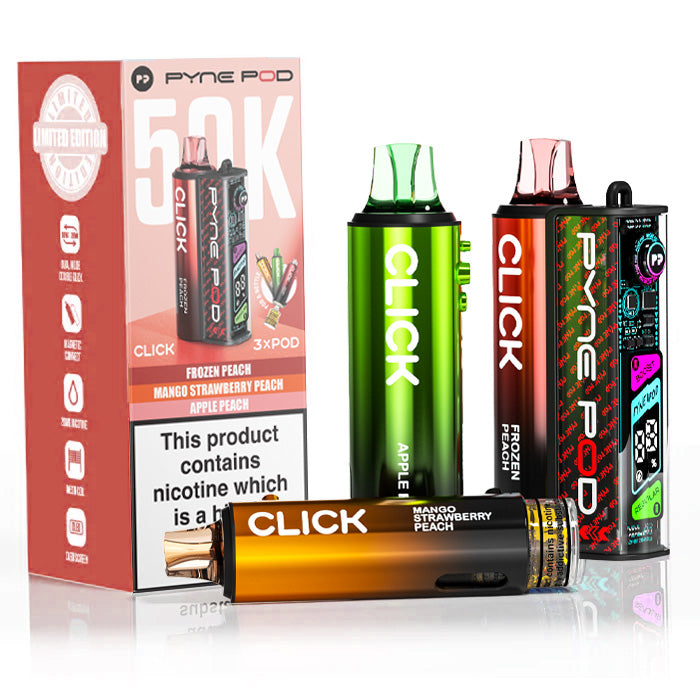 Pyne Pod Click 50K Prefilled Pod Kit Peach Edition