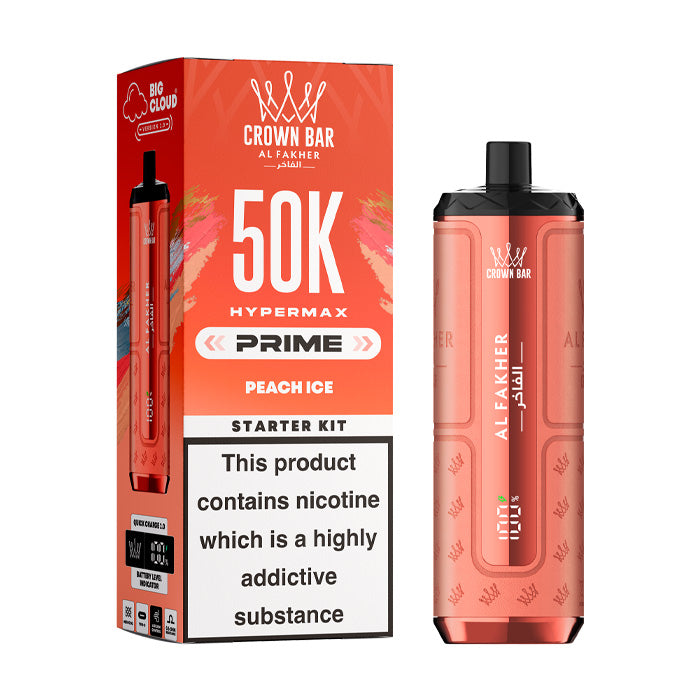 Peach Ice Al Fakher Hypermax Prime 50K Prefilled Pod Kit