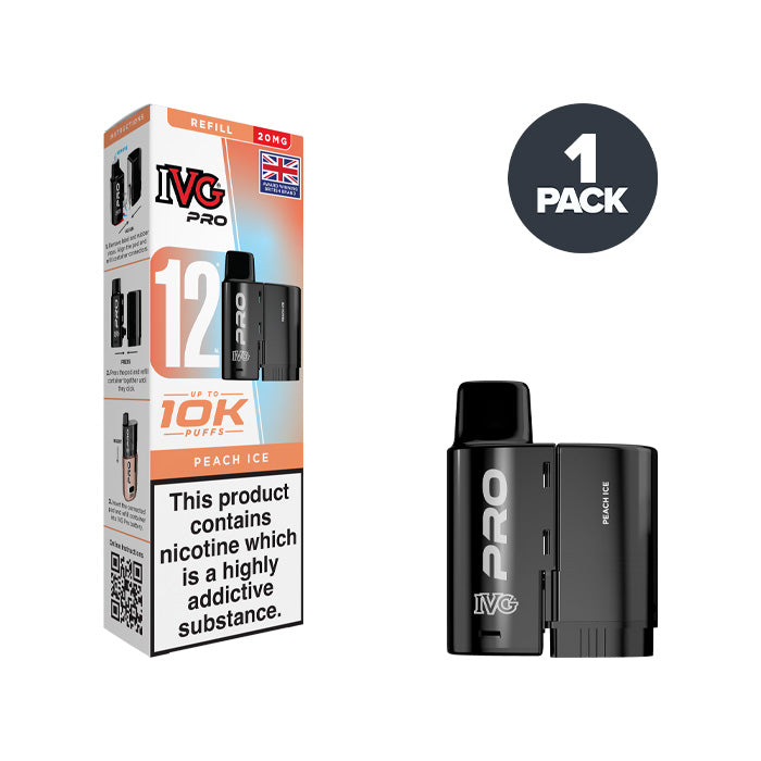 Peach Ice IVG Pro 12 20mg Refill Pack