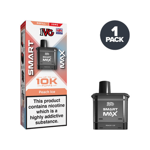 Peach Ice IVG Smart Max Refill Pack and Box