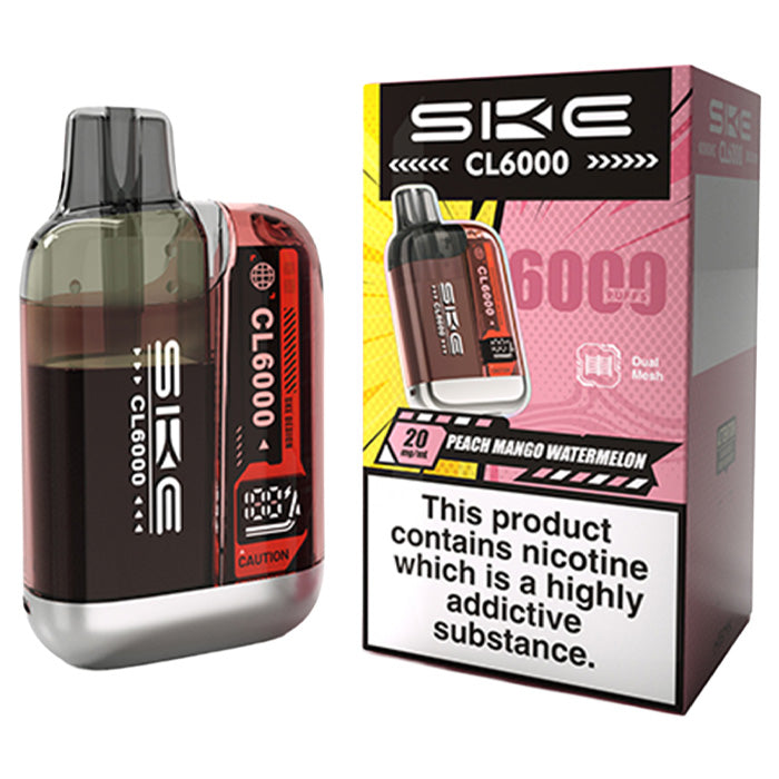 Peach Mango Watermelon SKE CL6000 Prefilled Pod Kit with Box
