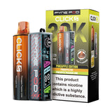 Pineapple Edition Pyne Pod Click S 30K Pod Kit and Box