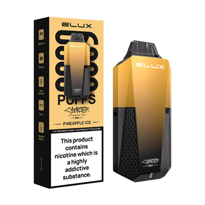 Pineapple Ice Elux Cyberover 6K Prefilled Pod Kit and Box