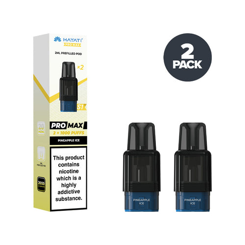 Pineapple Ice Hayati Pro Max S1 Pods and Box