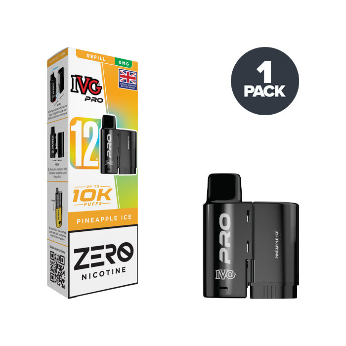 Pineapple Ice IVG Pro 12 0mg Refill Pack
