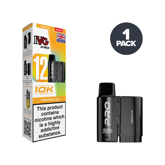 Pineapple Ice IVG Pro 12 20mg Refill Pack